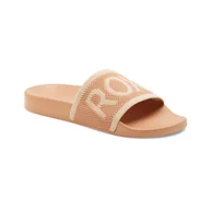 Klapki i japonki damskie - Damskie Klapki ROXY SLIPPY KNIT ARJL101127-TTC – Brązowy - miniaturka - grafika 1