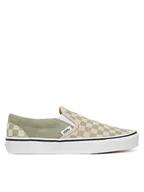 Trampki damskie - Vans Tenisówki Classic Slip-On VN000D6YFSG1 Zielony - miniaturka - grafika 1