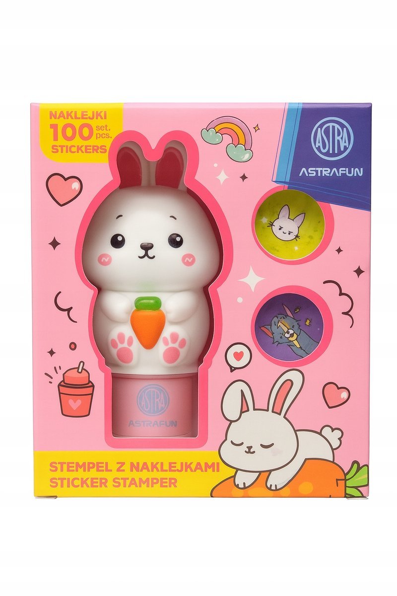 Astra KRÓLIK Stempel z naklejkami 100szt