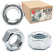 Śruby i nakrętki - Nakrętka sześciokątna M30 6-kątna metryczna DIN 934 ocynk kl. 8 1szt. - miniaturka - grafika 1