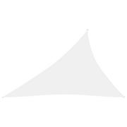Parasole ogrodowe - vidaXL Żagiel ogrodowy, tkanina Oxford, trójkątny, 4x5x6,4 m, biały vidaXL - miniaturka - grafika 1