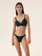 Majtki damskie - Majtki stringi Sesun Bloovii navy M - miniaturka - grafika 1