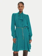 Sukienki - Fracomina Sukienka koszulowa FR24WD1003W731O9 Zielony Regular Fit - miniaturka - grafika 1