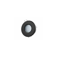 Lampy sufitowe - LED Line IP65 lampa sufitowa wpuszczana ramka 83Ø wodoodporny reflektor wpuszczany okrągły czarny wykonany z aluminium z gniazdem GU10 żarówka 5W neutralny biały - miniaturka - grafika 1