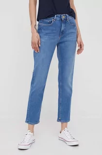 Spodnie damskie - Scotch & Soda jeansy damskie high waist - grafika 1