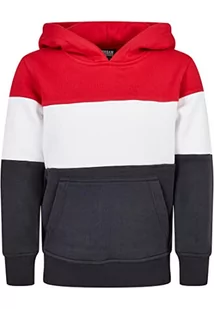 Urban Classics Chłopięca bluza, Fire Red/White/Navy, 134/140 cm - Bluzy dla chłopców - miniaturka - grafika 1