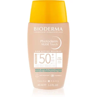 Bioderma Photoderm Nude Touch Mineral podkład mineralny z efektem nude odcień bardzo jasny sp50+ 40 ml - Balsamy i kremy do opalania - miniaturka - grafika 1
