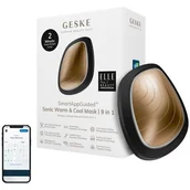 Szczoteczki do twarzy - Geske, Soniczny masażer do twarzy Cool&Warm 9in1 z aplikacją, szara - miniaturka - grafika 1