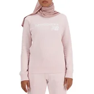 Bluzy sportowe damskie - Bluza New Balance WT03811SOI - różowa - miniaturka - grafika 1