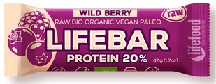 LIFEFOOD (batony i inne produkty raw) BATON OWOCE LEŚNE PROTEINOWY RAW BIO 47 g - LIFEFOOD BP-8595657101764 - Batoniki - miniaturka - grafika 1