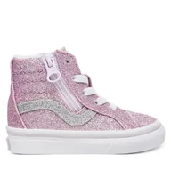 Buty dla dziewczynek - Sneakersy Vans SK8-Hi Reissue Side Zip VN0007Q3EMY1 Różowy - miniaturka - grafika 1