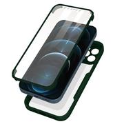 Etui i futerały do telefonów - Etui na iPhone 12 Pro Plexiglas Tył i polimerowy przód Wzmocnione rogi zielone - miniaturka - grafika 1