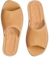 Kapcie damskie - Kapcie Damskie ze SKÓRY NATURALNEJ Pantofle Wygodne POLSKIE 35-41 - miniaturka - grafika 1