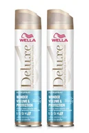 Kosmetyki do stylizacji włosów - Wella Deluxe Wonder Volume & Protection, ultra mocny lakier do włosów na objętość, dwupak, 2x250ml - miniaturka - grafika 1