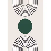 Dywany - Dywan Madrid 160 x 230 cm geometryczny szaro-zielony - miniaturka - grafika 1