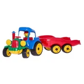 Samochody i pojazdy dla dzieci - Traktor z przyczepą MIX Hemar Family - miniaturka - grafika 1