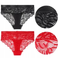 Majtki damskie - 2x FIGI MAJTKI DAMSKIE Bawełniane Kobiece Zestaw 2 Pak Koronka MORAJ r. XL - miniaturka - grafika 1