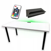 Biurka gamingowe - Biurko Gamingowe 120X60X28 Led Przepust - miniaturka - grafika 1