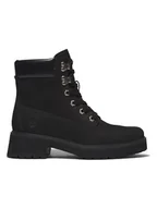 Botki damskie - Timberland Skórzane botki "Carnaby Cool" w kolorze czarnym - miniaturka - grafika 1