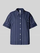 Bluzki damskie - Bluzka koszulowa z listwą guzikową model ‘Beatrice’ - miniaturka - grafika 1