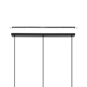 Lampy sufitowe - Żyrandol Ayesgarth z trzema rattanowymi kloszami - miniaturka - grafika 1