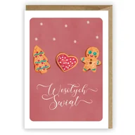 Kartki okolicznościowe i zaproszenia - Kartka Boże Narodzenie eko koperta K078 Nowa - miniaturka - grafika 1