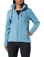 Kurtki damskie - Damska kurtka softshell z odpinanym kapturem kurtka przejściowa Windbreaker #ankerglutfreude - miniaturka - grafika 1