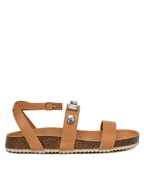 Sandały damskie - DeeZee Sandały XFL-Z1 Beżowy - miniaturka - grafika 1