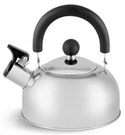 Czajniki na gaz - CZAJNIK Stalowy z Gwizdkiem SATYNOWY 1,2l 1342 - miniaturka - grafika 1