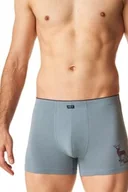 Majtki męskie - Bokserki męskie bawełniane w jasnej kolorystyce MXH 602 Key - miniaturka - grafika 1