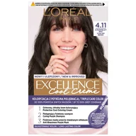 Farby do włosów i szampony koloryzujące - Loreal L'Oreal L'Oreal Cool Creme Farba do włosów 4.11 Ultrapopielaty Brąz - miniaturka - grafika 1