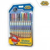 Przybory szkolne - Zestaw długopisów żelowych 12 kol Super Wings - miniaturka - grafika 1