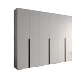 Szafy - Szafa ubraniowa garderoba z półkami INOVA 1 3SZ biały+czarny - miniaturka - grafika 1