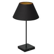 Lampy stojące - Luminex USB 902 lampa stołowa lampka 1x60W E27 czarny/złoty - miniaturka - grafika 1