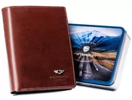 Portfele - Elegancki, duży portfel męski ze skóry naturalnej Peterson - miniaturka - grafika 1