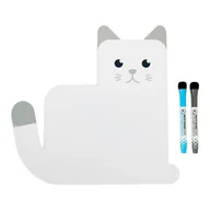 Gadżety do domu - Biała tablica magnetyczna Balvi Meow! - miniaturka - grafika 1