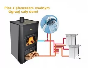 Piec stalowy wolnostojący z płaszczem wodnym 12kW - spełnia anty-smogowy EkoProjekt 04482064 - Piece wolnostojące - miniaturka - grafika 4