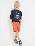 Spodenki damskie - Mayoral Szorty materiałowe 3233 Pomarańczowy Regular Fit - miniaturka - grafika 1