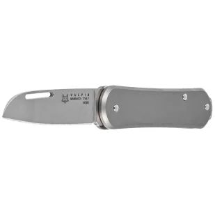 Nóż składany Fox Vulpis Sandblasted Titanium, Polished M390 (FX-VP108 TI) - Noże - miniaturka - grafika 3