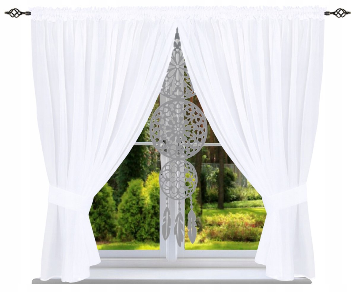 Firana gotowa 170x300 z łapaczem snów Panel ekranowy Filc firanki do salonu