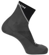 Skarpetki i podkolanówki sportowe - Skarpety Salomon Pulse Ankle Black / Monument - miniaturka - grafika 1