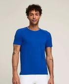 Koszulki sportowe męskie - Koszulka męska Wilson M Team Seamless Crew Royal Blue M - miniaturka - grafika 1