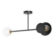 Lampy sufitowe - Emibig Minerva lampa sufitowa 2-punktowa czarna 612/2 612/2 - miniaturka - grafika 1