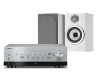 Zestawy stereo - Yamaha R-N1000A (srebrny) + 707 S3 (biały) - miniaturka - grafika 1