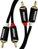 Kable komputerowe i do monitorów - Kabel Mozos RCA Cinch x2 - RCA Cinch x2 1m czarny - miniaturka - grafika 1