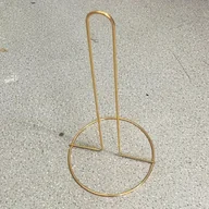 Inne - TEMU Elegancki Złoty Metalowy Uchwyt na Chusteczki - Samodzielny, Samoprzylepny, Kreatywny Design do Dekoracji Stołu w Kuchni i Jadalni, Idealny do - miniaturka - grafika 1