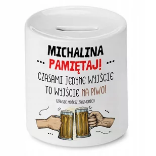 Skarbonka Dla Michaliny na Urodziny Prezent z Nadrukiem ze Zdjęciem - Skarbonki Skarbonka Dla Michaliny na Urodziny Prezent z Nadrukiem ze Zdjęciem - Skarbonki - miniaturka - grafika 1