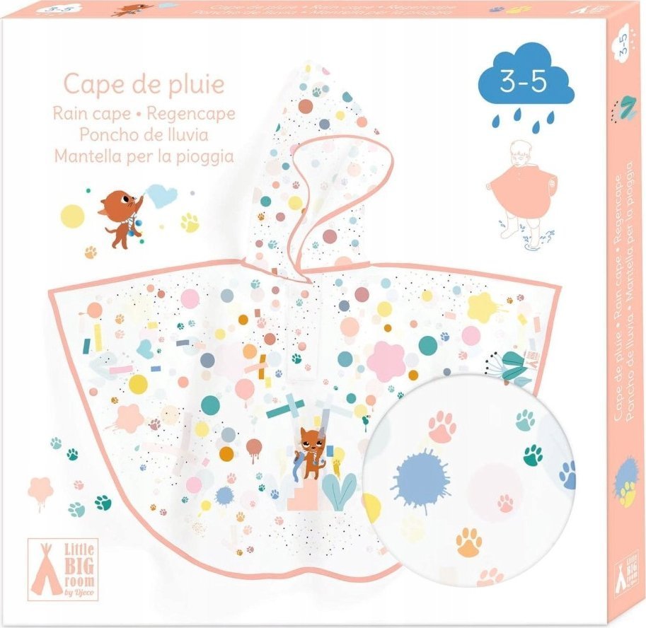 Djeco Djeco Lietaus pelerina – Katė S