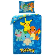 Pościel dla dzieci - Pościel 140x200 Pokemon niebieska mikrofibra - miniaturka - grafika 1
