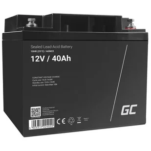 AGM Green Cell Akumulator VRLA Green Cell 12V 40Ah AGM22 - Akumulatory ogólnego zastosowania - miniaturka - grafika 1